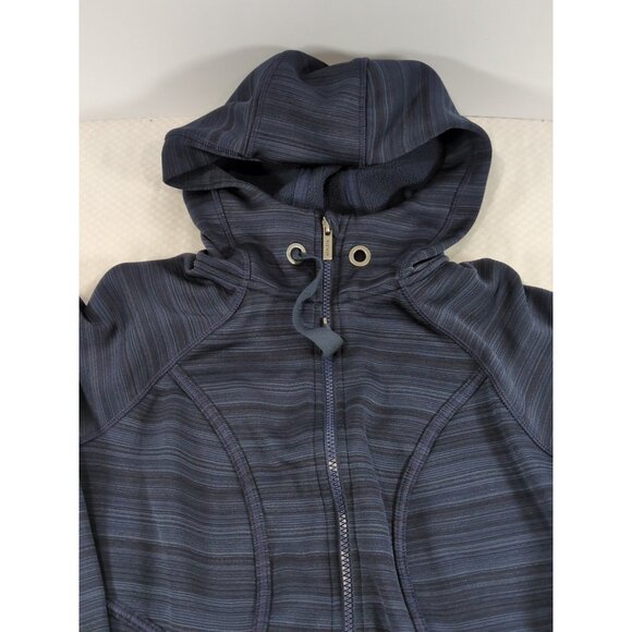 Athleta Hoodie Women's Medium Full Zip Blue Sweatshirt Long Sleeve - Picture 4 of 9
